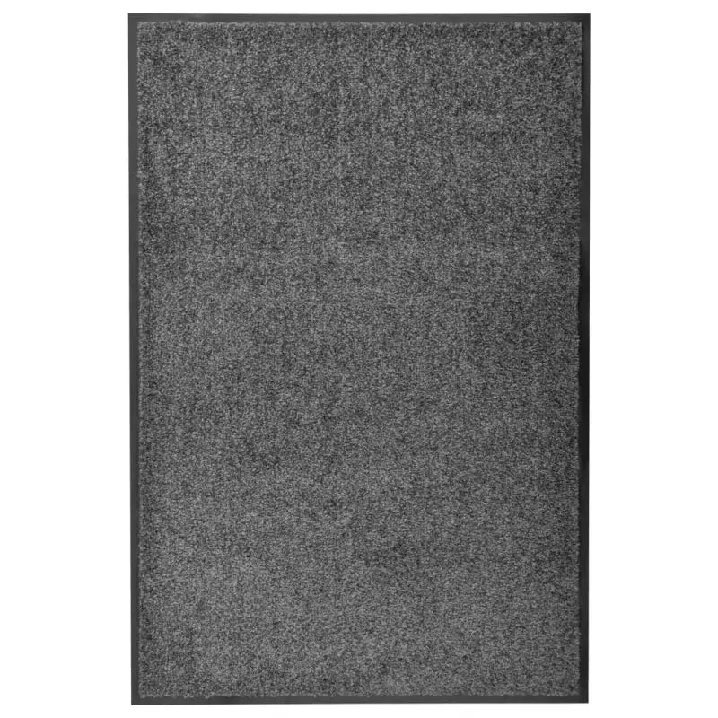 Anti-slip pvc deurmat voor binnen en buiten met absorberende werking - Antraciet / 60 x 90 cm / 1 - Deurmatten