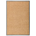 Anti-slip pvc deurmat voor binnen en buiten met absorberende werking - Crème / 60 x 90 cm / 1 - Deurmatten