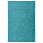 Anti-slip pvc deurmat voor binnen en buiten met absorberende werking - cyaan / 60 x 90 cm / 1 - Deurmatten