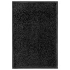 Anti-slip pvc deurmat voor binnen en buiten met absorberende werking - Zwart / 40 x 60 cm / 1 - Deurmatten