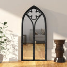 Antieke interieurspiegel voor donkere hoeken met roestige uitstraling - Zwart / 70 x 30 cm / 1 - Spiegels