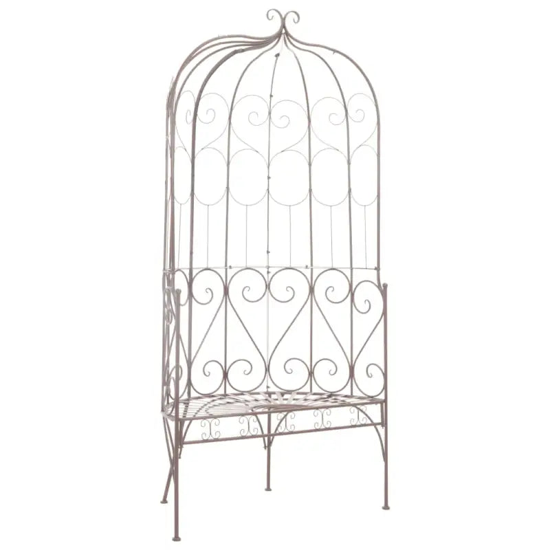 Antieke tuinbank voor elegante en decoratieve buitenruimte - Bruin / 95 cm / 1 - Tuinbanken