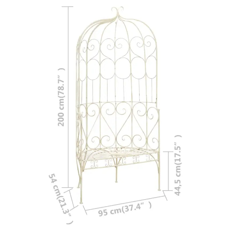 Antieke tuinbank voor elegante en decoratieve buitenruimte - Tuinbanken