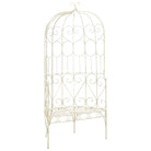 Antieke tuinbank voor elegante en decoratieve buitenruimte - Wit / 95 cm / 1 - Tuinbanken