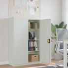 Archiefkast met verstelbare schappen voor stijlvol kantooropslag - Lichtgrijs / 90 x 40 x 140 cm / 1 - Archiefkasten