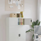 Archiefkast met verstelbare schappen voor stijlvol kantooropslag - Lichtgrijs / 90 x 40 x 40 cm / 1 - Archiefkasten