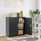 Archiefkast met verstelbare schappen voor stijlvol kantooropslag - Antraciet / 90 x 40 x 90 cm / 1 - Archiefkasten