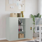Archiefkast met verstelbare schappen voor stijlvol kantooropslag - Lichtgrijs / 90 x 40 x 105 cm / 1 - Archiefkasten