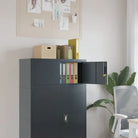 Archiefkast met verstelbare schappen voor stijlvol kantooropslag - Antraciet / 90 x 40 x 40 cm / 1 - Archiefkasten