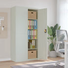 Archiefkast met verstelbare schappen voor stijlvol kantooropslag - Lichtgrijs / 90 x 40 x 180 cm / 1 - Archiefkasten