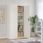 Archiefkast met verstelbare schappen voor stijlvol kantooropslag - Wit / 90 x 40 x 180 cm / 1 - Archiefkasten