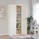 Archiefkast met verstelbare schappen voor stijlvol kantooropslag - Wit / 90 x 40 x 200 cm / 1 - Archiefkasten