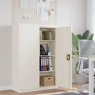 Archiefkast met verstelbare schappen voor stijlvol kantooropslag - Wit / 90 x 40 x 140 cm / 1 - Archiefkasten