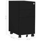 Archiefkast op wieltjes met modern design en staalbouw - Archiefkasten
