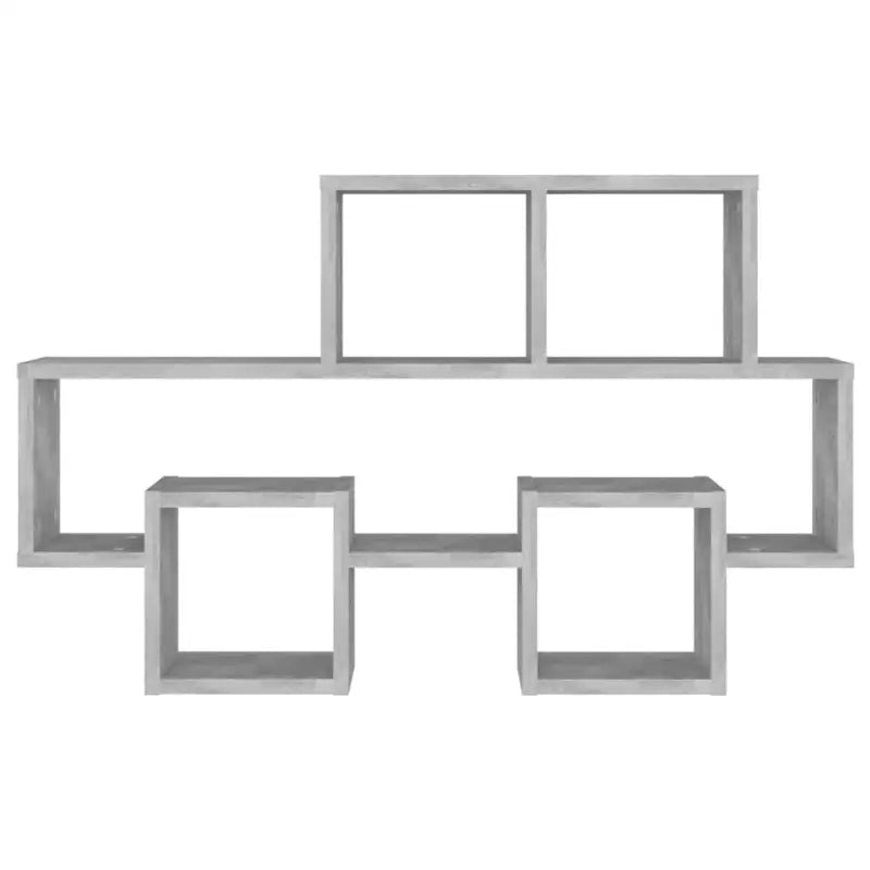 Auto vorm wandplank van bewerkt hout voor een centraal hoofdstuk - Betongrijs / 1 - Wandplanken
