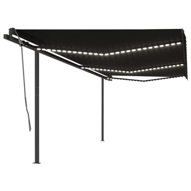 Automatische luifel met gepoedercoat aluminium voor terras beschutting - Antraciet / 6 x 3.5 m / 1 - Zonwering