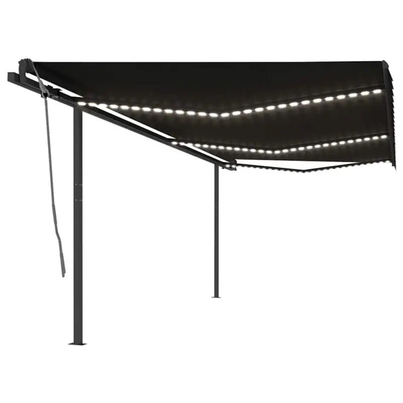 Automatische luifel met gepoedercoat aluminium voor terras beschutting - Antraciet / 6 x 3 m / 1 - Zonwering
