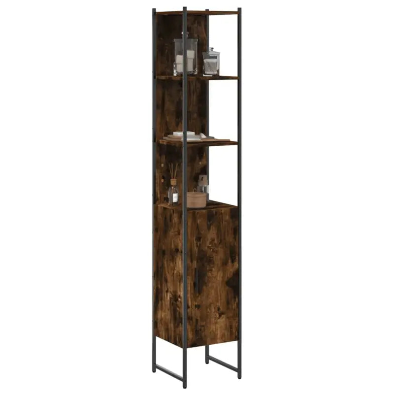 Badkamerkaptafel met bewerkt hout en stevige constructie - 1 / Gerookt eiken - Badkamerkaptafels