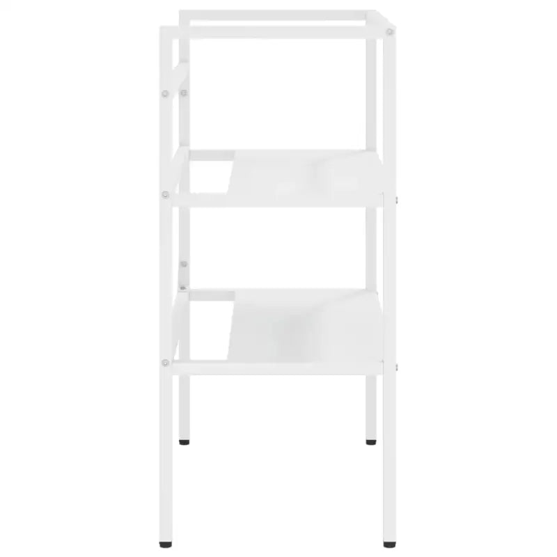 Badkamerkaptafel met gepoedercoat ijzer voor extra opbergruimte - Badkamerkaptafels