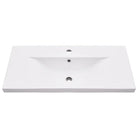 Badkamerkaptafel met inbouwwastafel en gepoedercoat ijzer frame - Badkamerkaptafels