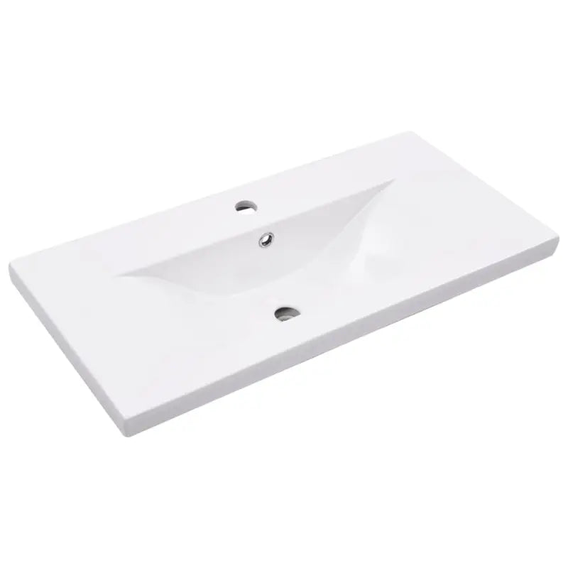 Badkamerkaptafel met inbouwwastafel en gepoedercoat ijzer frame - Badkamerkaptafels
