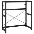 Badkamerkaptafel met inbouwwastafel van gepoedercoat ijzer en totale afmetingen - Badkamerkaptafels