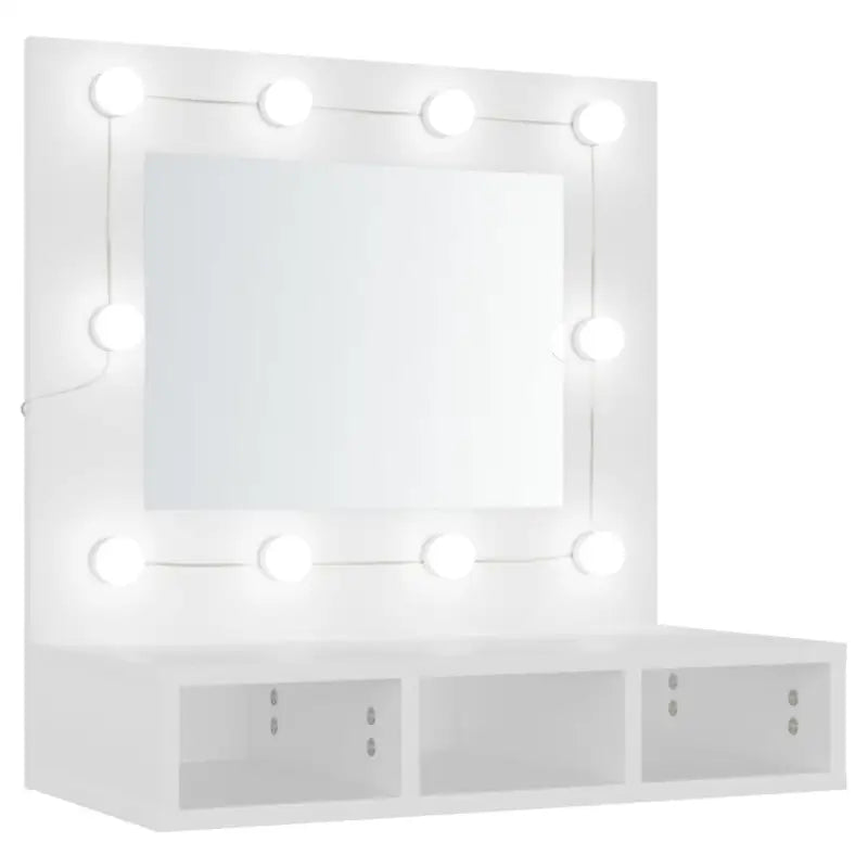Badkamerkaptafel met spiegelkast en LED-verlichting - Badkamerkaptafels