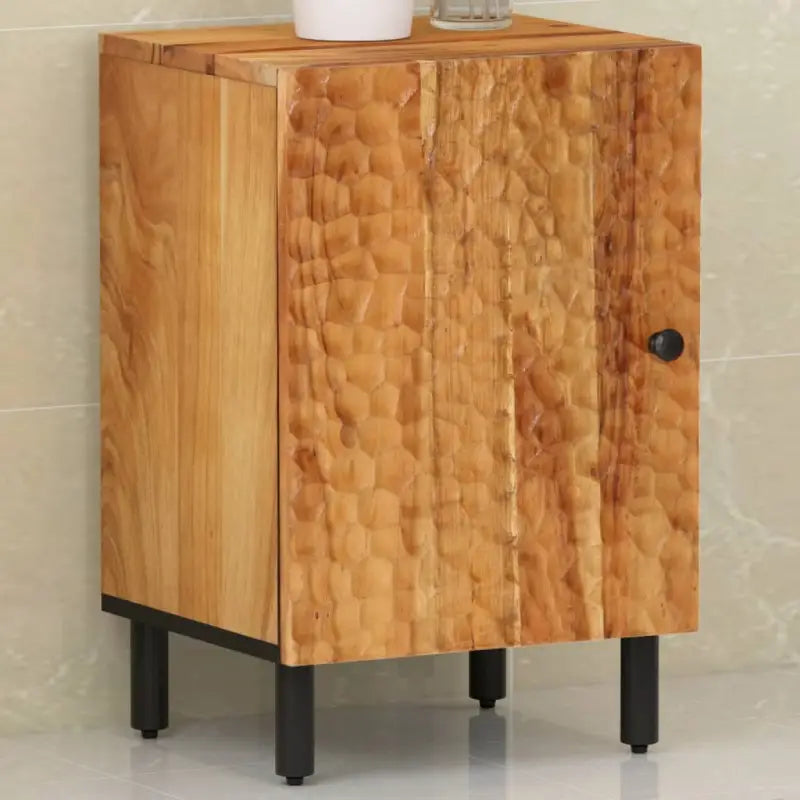 Badkamerkaptafel van massief mangohout met veel opbergruimte - Bruin / 1 - Badkamerkaptafels