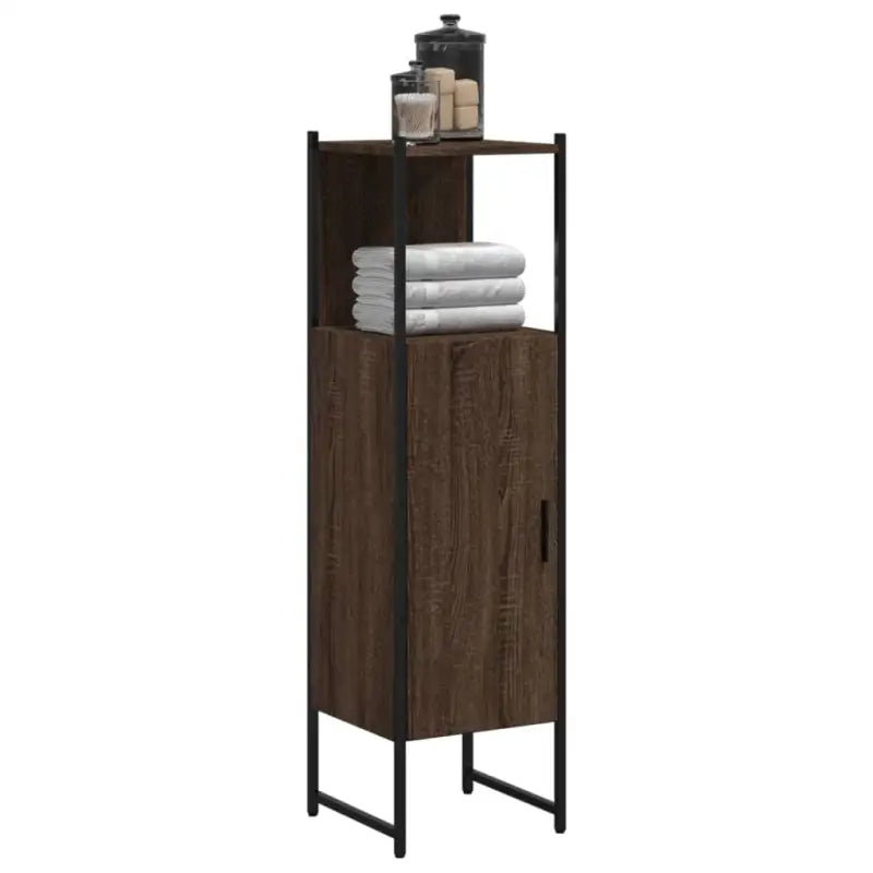 Badkamerkaptafels met bewerkt hout en stevige constructie - bruin eikenkleur / 1 - Badkamerkaptafels