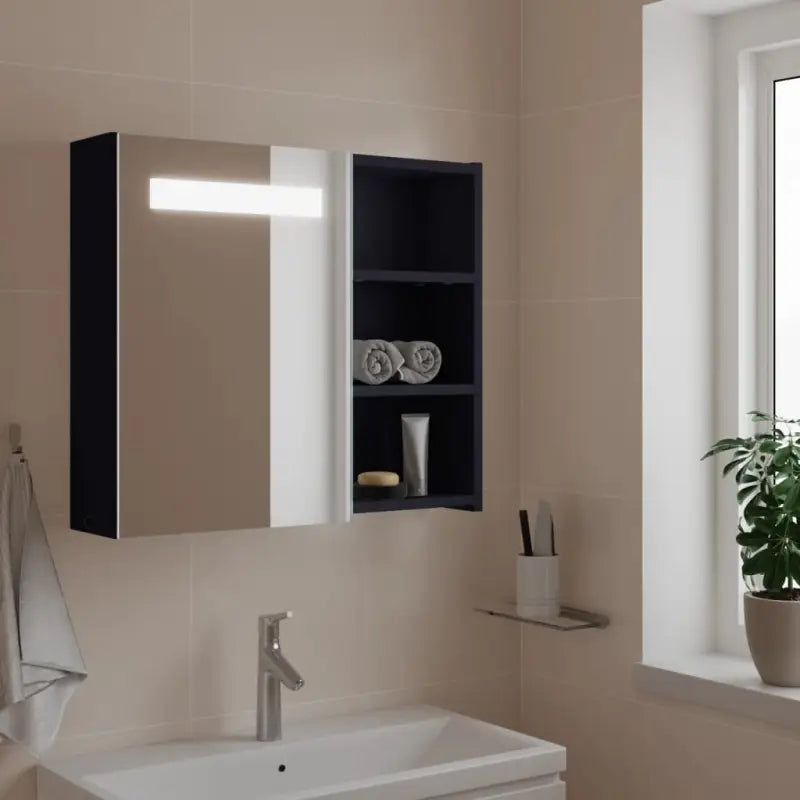 Badkamerkaptafels met bewerkt hout voor een strakke stijl - Grijs / 60 x 13 x 52 cm / 1 - Badkamerkaptafels
