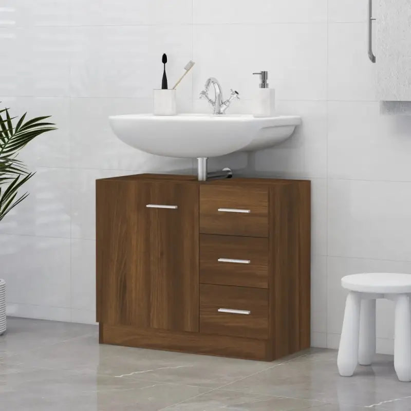 Badkamermeubelset met bewerkt hout en gemakkelijk schoon te maken oppervlak - Badkamermeubelsets