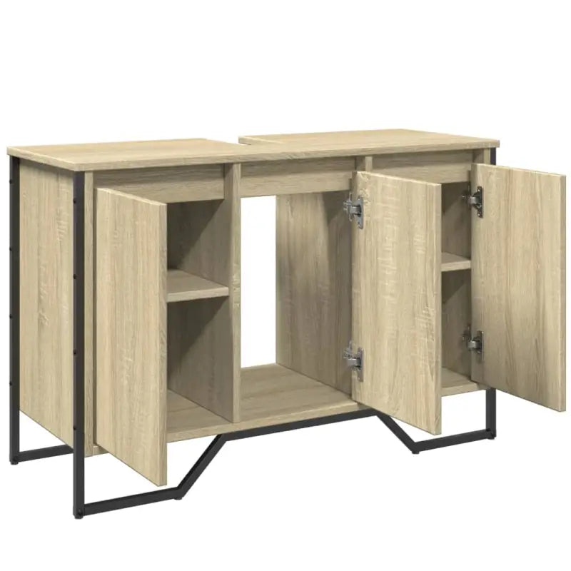 Badkamermeubelset met bewerkt hout voor een nette uitstraling - Badkamermeubelsets