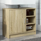 Badkamermeubelset met bewerkt hout voor een opgeruimde uitstraling - Sonoma eiken / 63 x 29 x 55 cm - Badkamermeubelsets