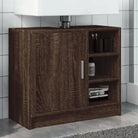 Badkamermeubelset met bewerkt hout voor een opgeruimde uitstraling - bruin eikenkleur / 63 x 29 x 55 cm