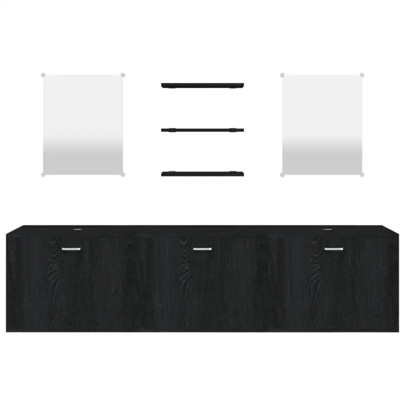 Badkamermeubelset met bewerkt hout voor een prachtige uitstraling levering inbegrepen - Badkamermeubelsets