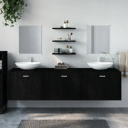 Badkamermeubelset met bewerkt hout voor een prachtige uitstraling levering inbegrepen - Badkamermeubelsets