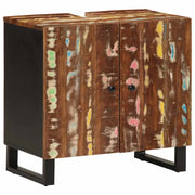 Badkamermeubelset met massief gerecycled hout voor opbergruimte - Badkamermeubelsets