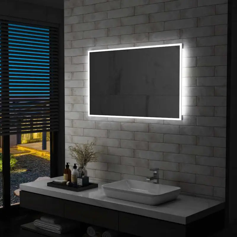 Badkamerspiegel met LED verlichting levering bevat sfeervolle en functionele stijl - 100 x 60 cm / 1 - Spiegels