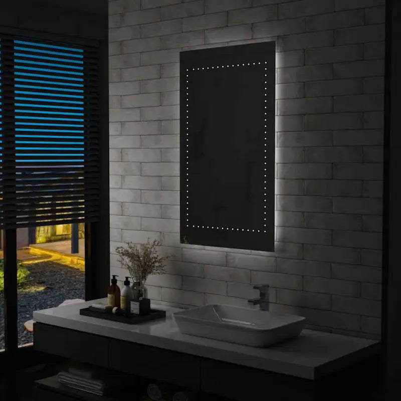 Badkamerspiegel met LED-verlichting levering bevat sfeervolle ambiance - 60 x 100 cm / 1 - Spiegels