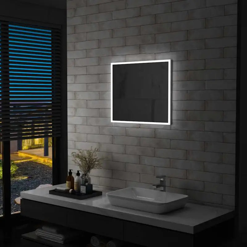 Badkamerspiegel met LED verlichting levering bevat sfeervolle en functionele stijl - 60 x 50 cm / 1 - Spiegels