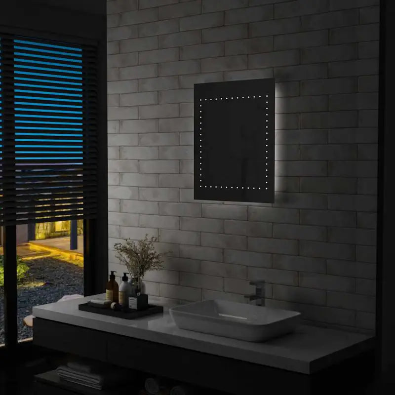 Badkamerspiegel met LED-verlichting levering bevat sfeervolle ambiance - 50 x 60 cm / 1 - Spiegels