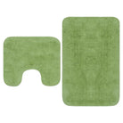 Badmatten set met anti-slip onderkant voor luxe badkameruitstraling levering bevat - Groen / 1 - Badmatten