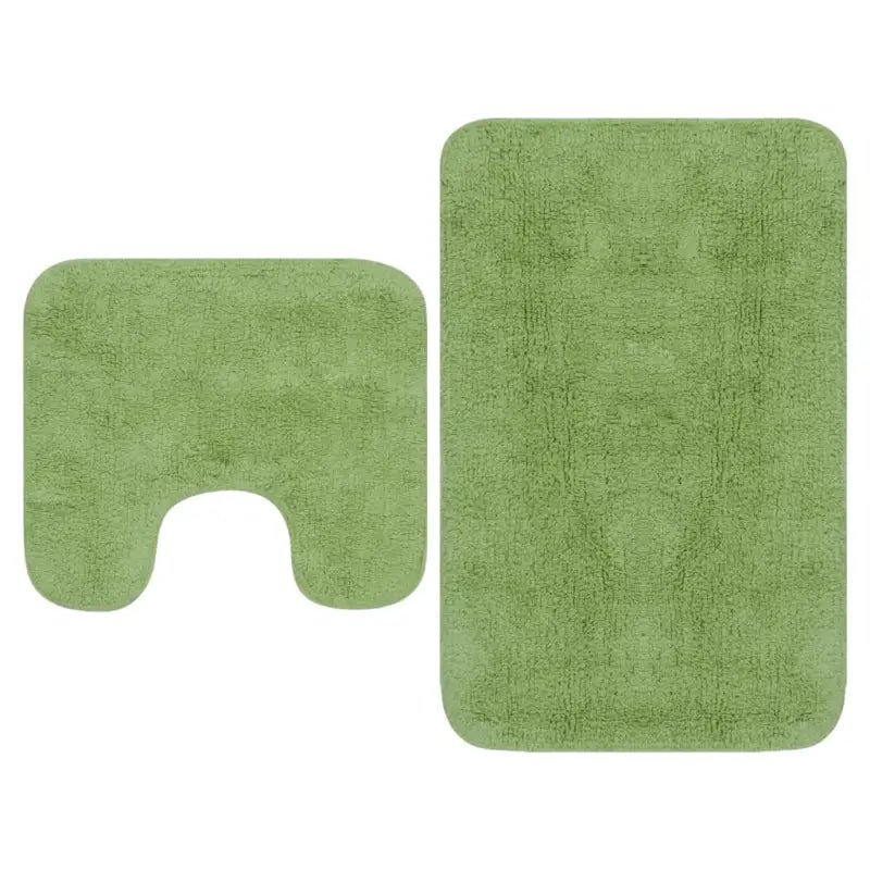 Badmatten set met anti-slip onderkant voor luxe badkameruitstraling levering bevat - Groen / 1 - Badmatten
