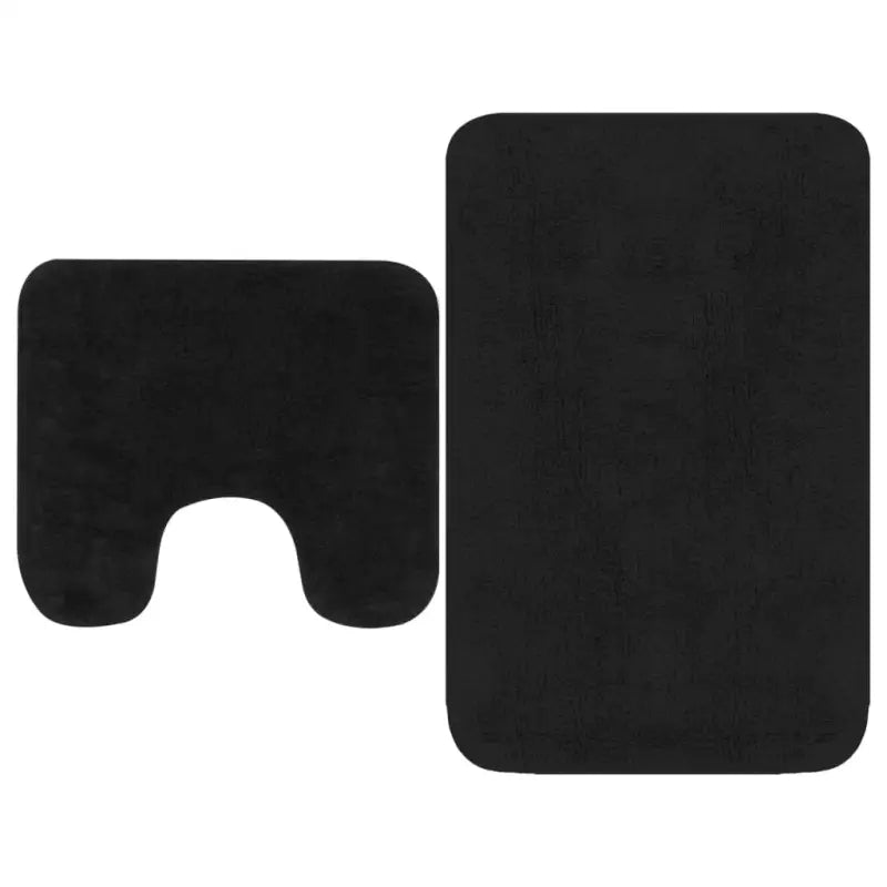 Badmatten set met anti-slip onderkant voor luxe badkameruitstraling levering bevat - Antraciet / 1 - Badmatten