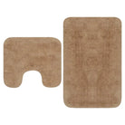 Badmatten set met anti-slip onderkant voor luxe badkameruitstraling levering bevat - Beige / 1 - Badmatten