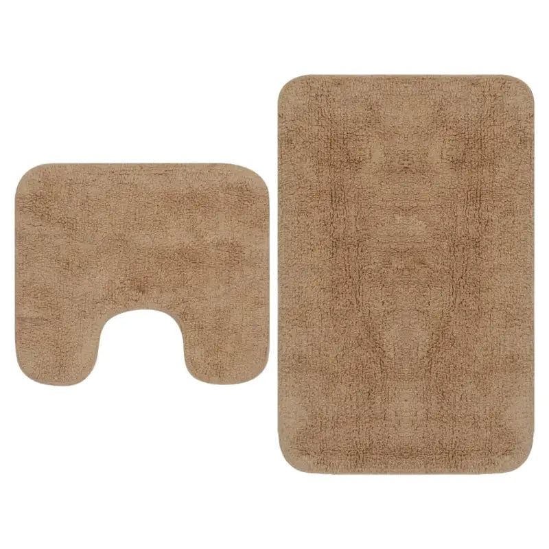 Badmatten set met anti-slip onderkant voor luxe badkameruitstraling levering bevat - Beige / 1 - Badmatten