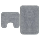 Badmatten set met anti-slip onderkant voor luxe badkameruitstraling levering bevat - Grijs / 1 - Badmatten