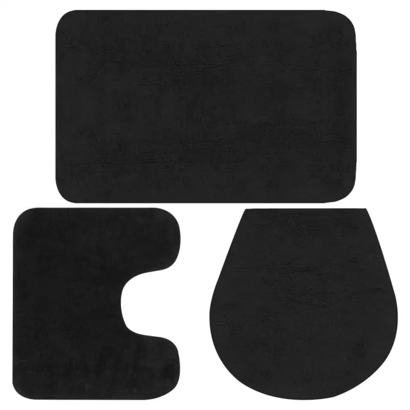 Badmattenset met anti-slip onderkant voor een luxe badkamerervaring levering bevat - Antraciet / 1 - Badmatten