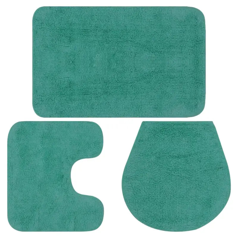 Badmattenset met anti-slip onderkant voor een luxe badkamerervaring levering bevat - Turquoise / 1 - Badmatten