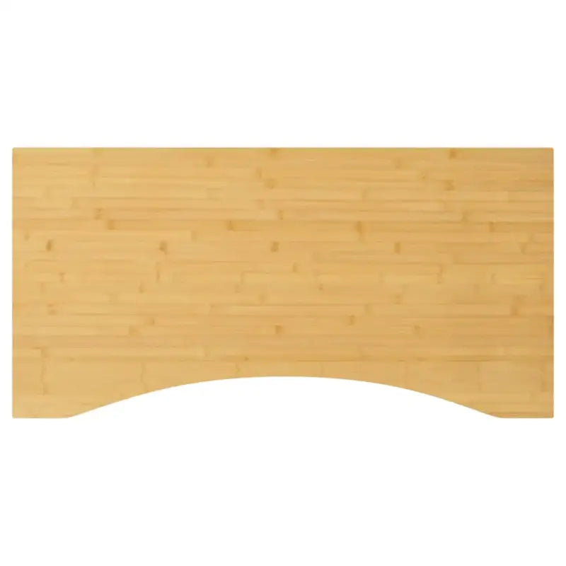 Bamboe bureaublad met gebogen rand en gelakte afwerking - 100 x 50 x 1.5 cm / Gebogen - Onderdelen en accessoires